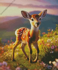 Baby Key Deer Diamond Painting