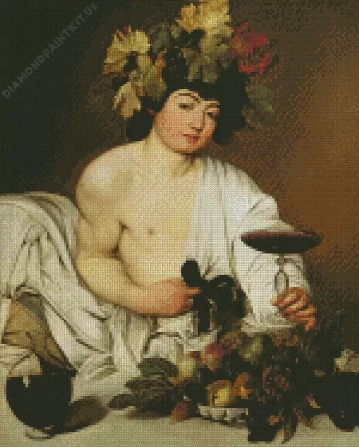 Bacchus by Caravaggio Diamond Painting