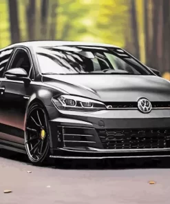 Black Matte VW Golf GTI Diamond Painting