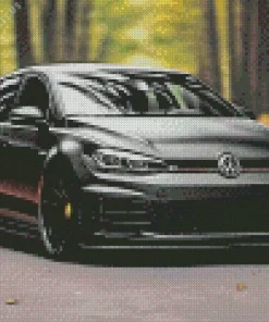 Black Matte VW Golf GTI Diamond Painting