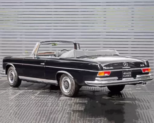 Black Vintage Mercedes Diamond Painting