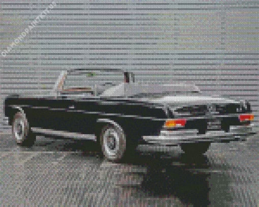 Black Vintage Mercedes Diamond Painting