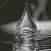 Black Water Drop Diamond Painting