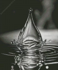 Black Water Drop Diamond Painting