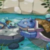 Blastoise and Squirtle Diamond Painting