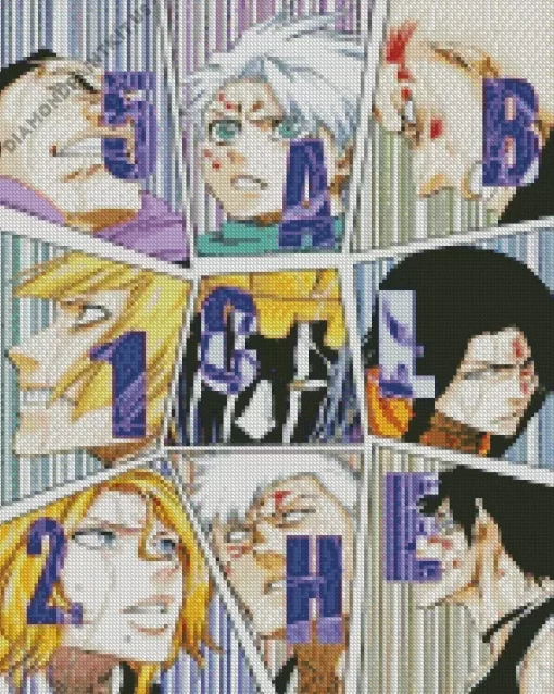 Bleach Arrancar Numbers Diamond Painting