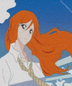 Bleach Ichigo Girlfriend Orihime Inoue Diamond Painting