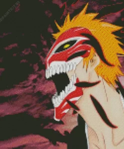 Bleach Ichigo Half Hollow Diamond Painting