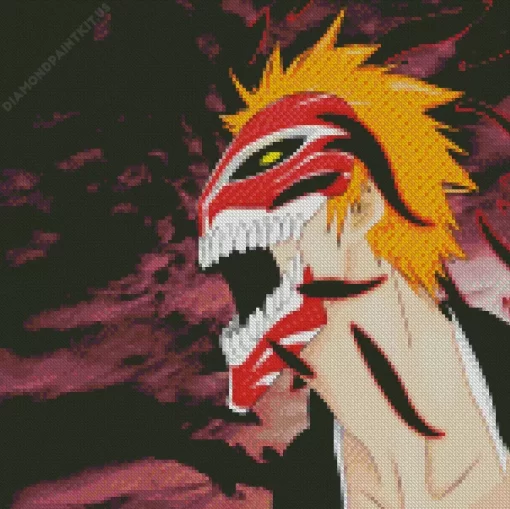 Bleach Ichigo Half Hollow Diamond Painting