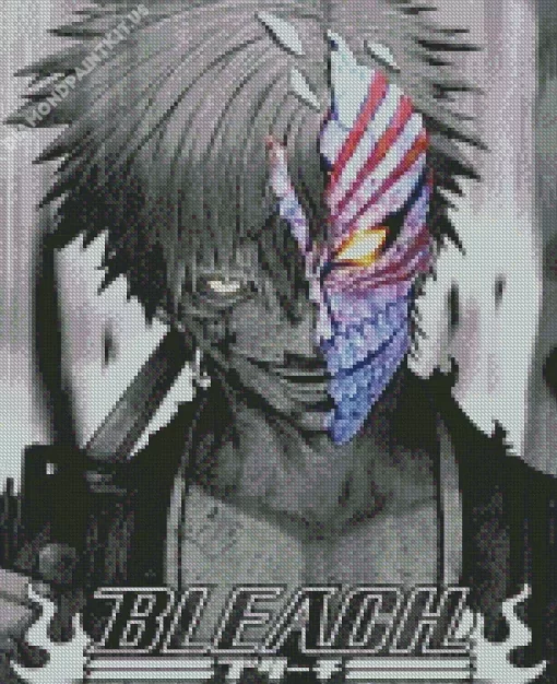 Bleach Ichigo Half Hollow Art Diamond Painting