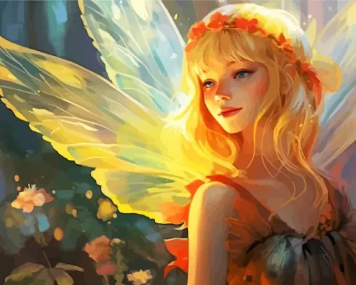 Blond Fairy Diamond Painting