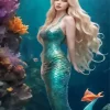 Blond Mermaid Underwater Diamond Painting