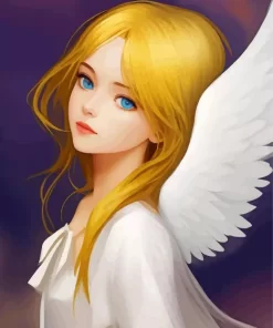 Blonde Angel Diamond Painting