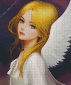 Blonde Angel Diamond Painting