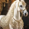 Blonde Arabian Horse Diamond Painting