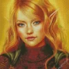 Blonde ELF Girl Diamond Painting