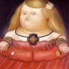 Blonde Fat Girl Art Diamond Painting