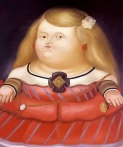 Blonde Fat Girl Art Diamond Painting