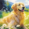 Blonde Labrador Diamond Painting