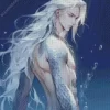 Blonde Merman Diamond Painting