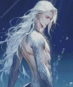 Blonde Merman Diamond Painting