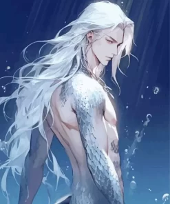 Blonde Merman Diamond Painting