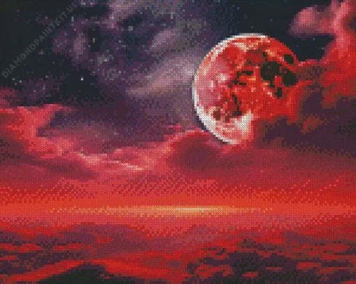 Blood Moon Diamond Painting