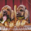 Bloodhound Puppies Diamond Painting