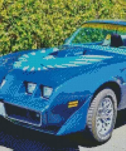 Blue 1979 Firebird Diamond Painting