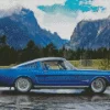 Blue 60s Mustang Diamond Painting