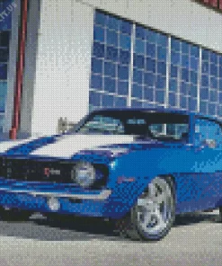 Blue 69 Camaro SS Diamond Painting