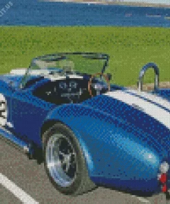 Blue Ac Cobra Car Diamond Painting