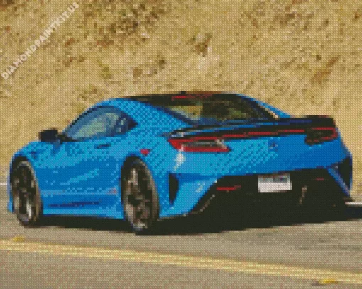 Blue Acura Nsx Diamond Painting