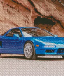 Blue Acura Nsx Car Diamond Painting