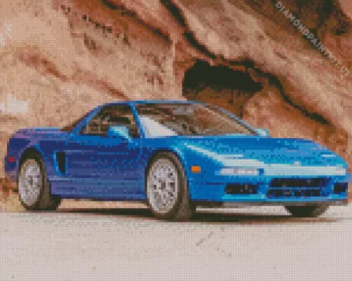 Blue Acura Nsx Car Diamond Painting