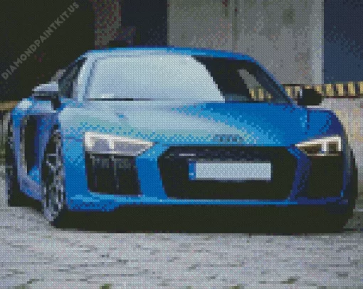 Blue Audi I8 Diamond Painting