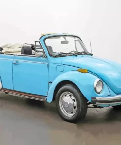 Blue Beetle Convertible Diamond Painting