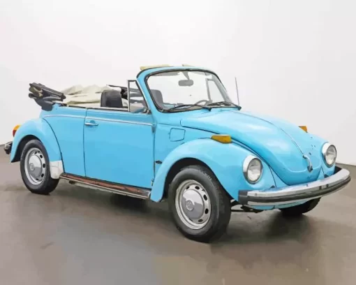 Blue Beetle Convertible Diamond Painting