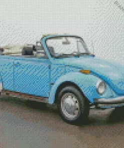 Blue Beetle Convertible Diamond Painting