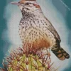 Cactus Wren Diamond Painting