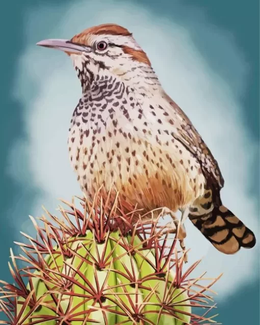 Cactus Wren Diamond Painting