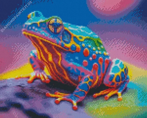 Colorful Frog Art Diamond Painting