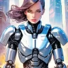 Cool Female Robocop Diamond Painting