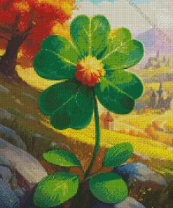 Cool Green Flower Art Diamond Painting