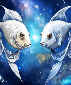 Cool Silver Galaxy Fish Diamond Painting