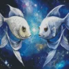 Cool Silver Galaxy Fish Diamond Painting