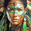 Cool Tribal Face Art Diamond Painting