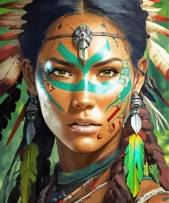 Cool Tribal Face Art Diamond Painting