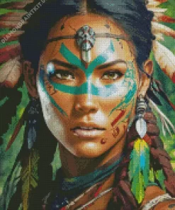 Cool Tribal Face Art Diamond Painting