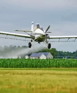 Crop Duster Airplane Diamond Painting